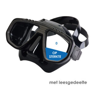 Duikbril op sterkte met leesgedeelte | voor het aflezen van de duikcomputer